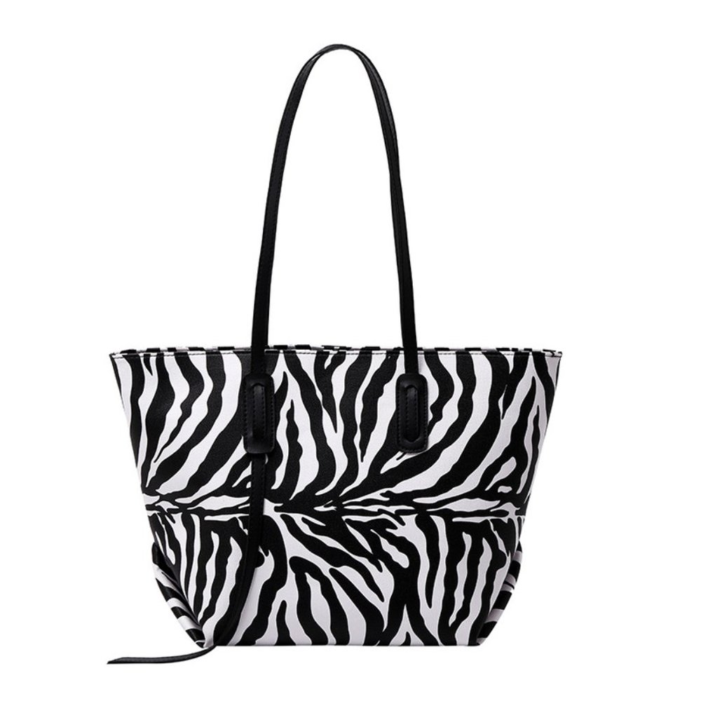 Large Tote Shoulder Black&White